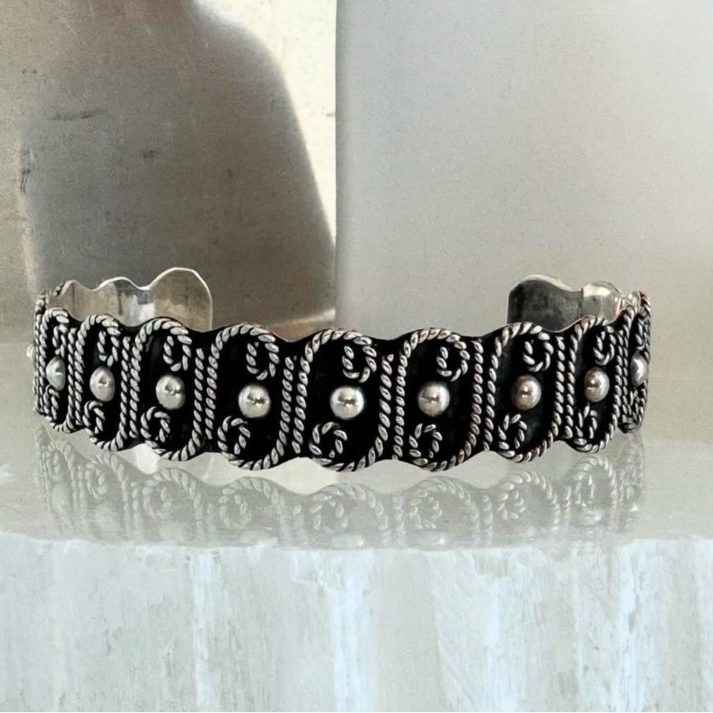 Vintage Mexican Sterling Silver Cuff